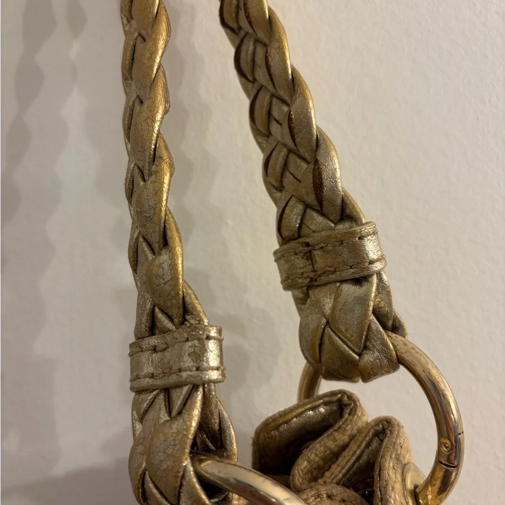Michael Kors Tan Braided Shoulder Bag